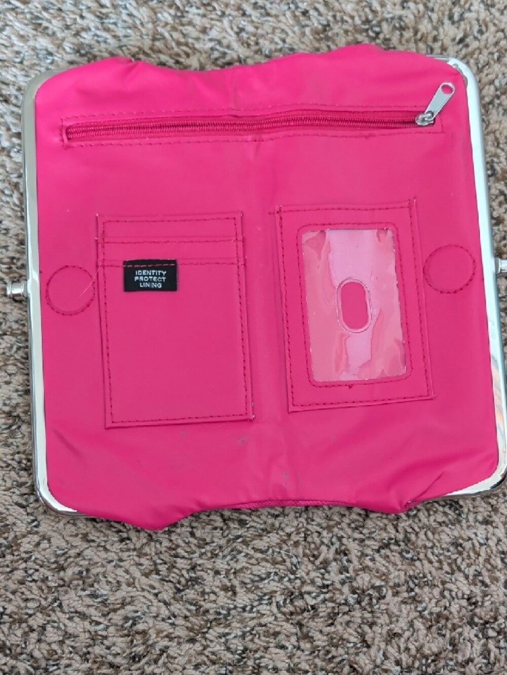 Tahari Pink Frame Clutch Wallet - Picture 3 of 5